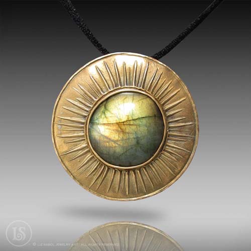 Inca Sun Pendant, Bronze